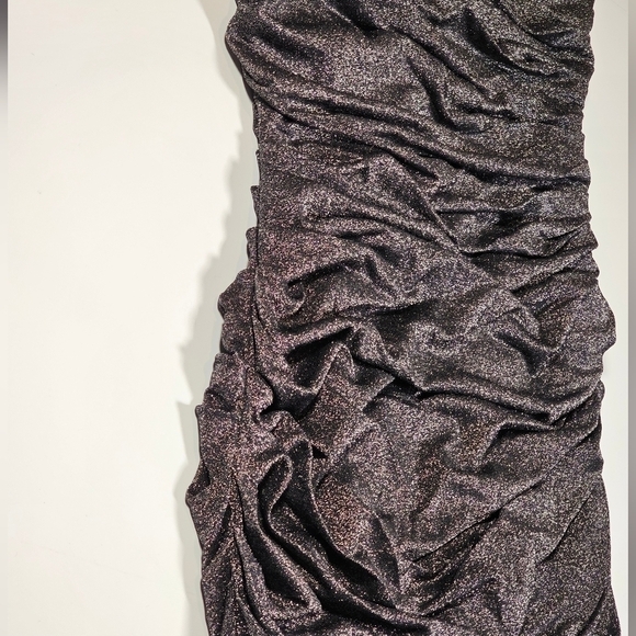 BCBGeneration Women's Metallic Ruched Bodycon Dress Size 8 (M) NWT - Picture 4 of 15